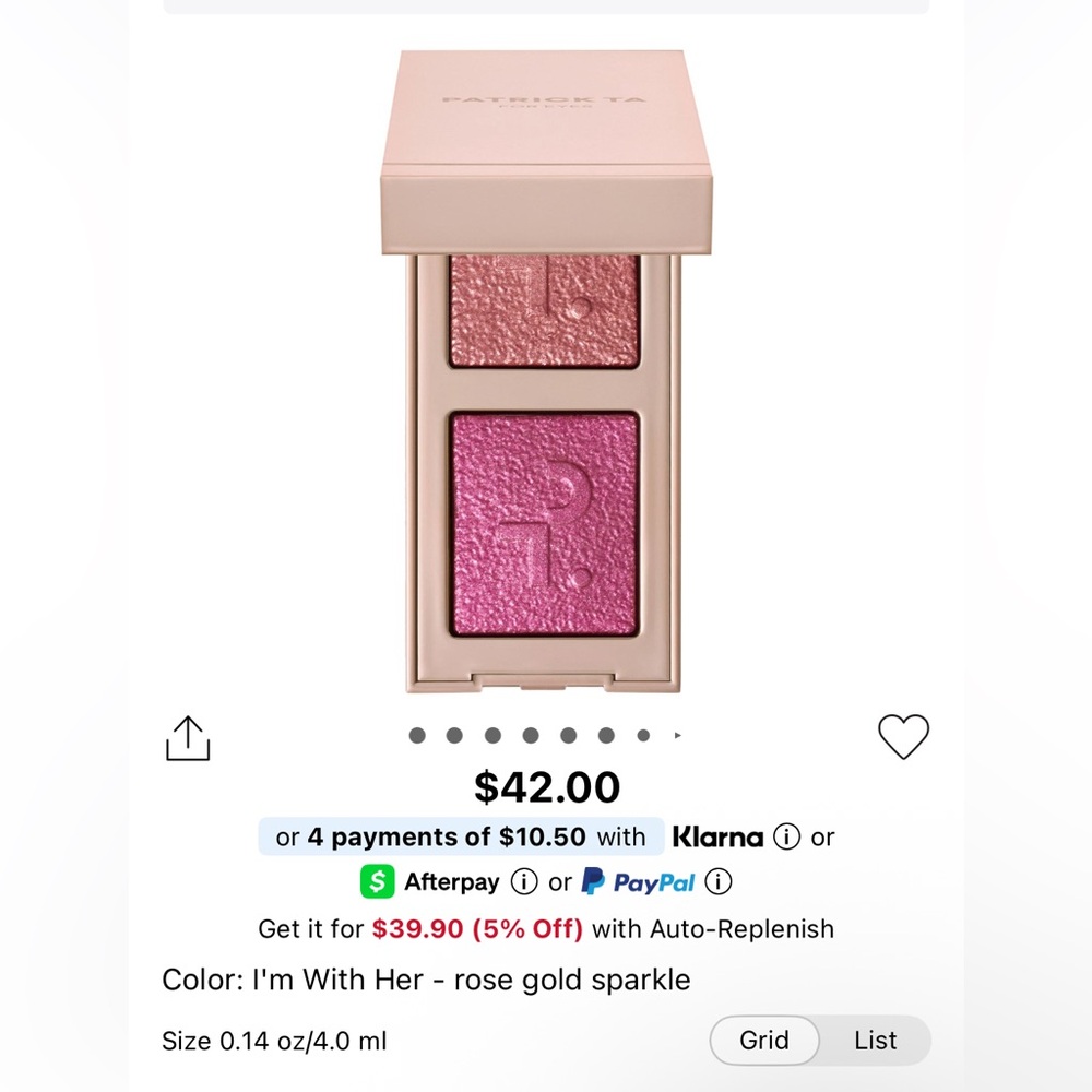 Patrick Ta eyeshadow duo